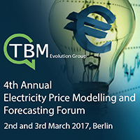4th Annual Electricity Price Modelling and Forecasting Forum 2nd and 3rd March 2017, Berlin