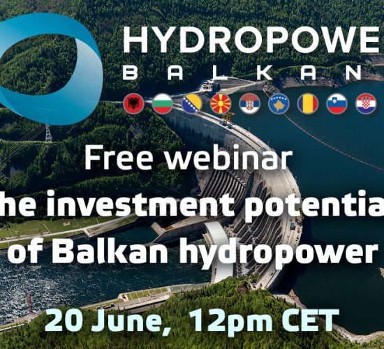 Free webinar on the investment potential of Balkan hydropower, to be held on 20th June 2017