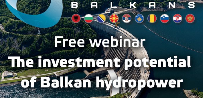 Free webinar on the investment potential of Balkan hydropower, to be held on 20th June 2017