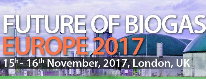 Conference: Future of Biogas Europe, organise by ACI, on 15th-16th November 2017, at London, United Kingdom